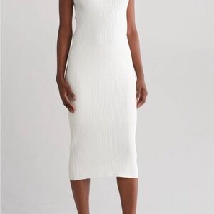 knitted midi dress uk Oui 96622 Rose Blue Knitted Midi Dress main image 0